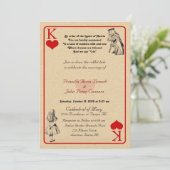 Carte faire-part de mariage "Alice au pays des mer (Debout devant)