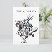 Carte Faire-part de mariage Alice au pays des merv (Debout devant)