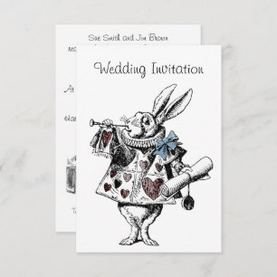 Carte Faire-part de mariage Alice au pays des merv