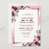 Carte faire-part de mariage Aquarelle Modèle de lu (Devant)