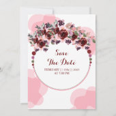 Carte faire-part de mariage Aquarelle Modèle de lu (Dos)