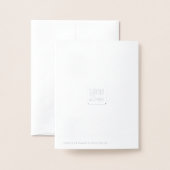 Carte Faire-part de mariage Art déco Real Foil (Derrière avec enveloppe)