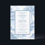Carte Faire-part de mariage Blue Coastal Toile<br><div class="desc">Collection de Mariages Blue Coastal Toile. Intemporelle et ventée, cette collection saisit le charme d'une célébration classique de la côte Est. Doté de motifs de toile délicats, d'hydrangées, de phares et de voiliers aux tons bleu doux, il évoque une élégance côtière raffinée. Parfaite pour les mariages en bord de mer...</div>