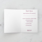 Carte Faire-part de mariage Bouquet (Intérieur)