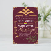 Carte Faire-part de mariage Bourgogne (Debout devant)