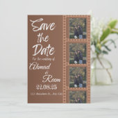 Carte Faire-part de mariage Brown personnalisée (Debout devant)