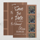 Carte Faire-part de mariage Brown personnalisée (Devant / Derrière)