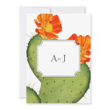 Carte faire-part de mariage Cactus
