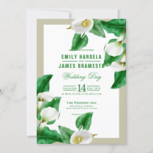 Carte Faire-part de mariage Cala Lily