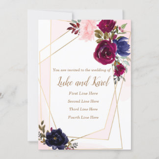 Carte Faire-part de mariage, carte d'invitation