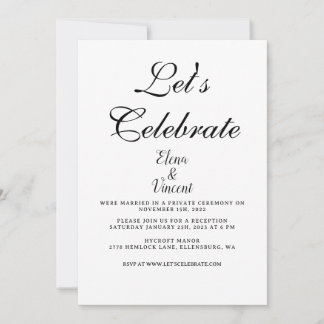 Carte faire-part de mariage CLASSIQUE simple