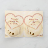 Carte Faire-part de mariage Coeur (Intérieur)
