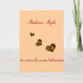 Carte Faire-part de mariage Coeur (Dos)