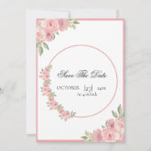 Carte faire-part de mariage couleur eau fleurie (Dos)