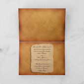 Carte Faire-part de mariage d'amour d'automne (Intérieur)