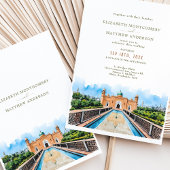 Carte Faire-part de mariage de la mosquée de Dhaka