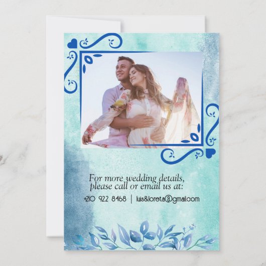 Carte Faire-part de mariage D'Écriture J'Ai Trouvé (Dos)