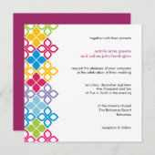 Carte Faire-part de mariage des îles Caraïbes (Devant / Derrière)