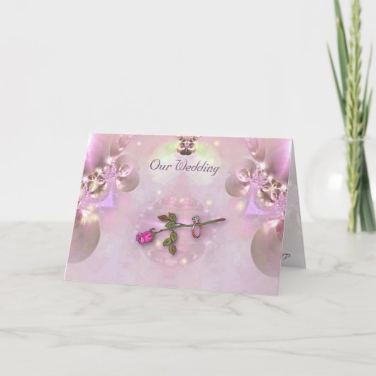 Carte Faire-part de mariage Diamants (Devant)