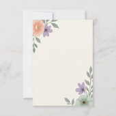 Carte faire-part de mariage douce et grise (Dos)