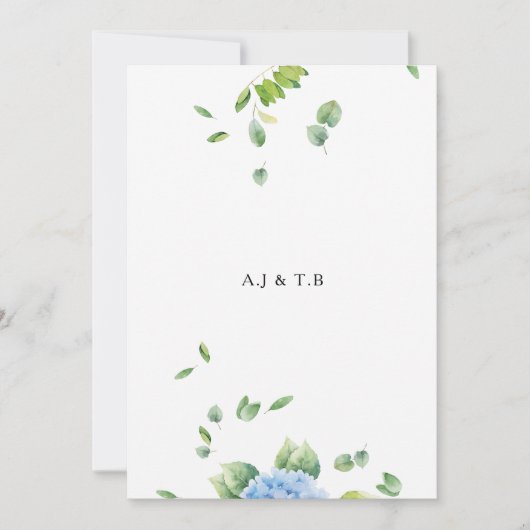 Carte Faire-part de mariage Eucalyptus (Devant)