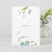 Carte Faire-part de mariage Eucalyptus (Debout devant)