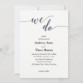 Carte Faire-part de mariage Eucalyptus (Dos)