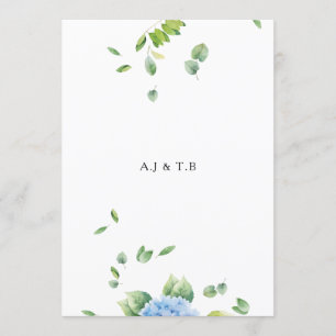 Carte Faire-part de mariage Eucalyptus