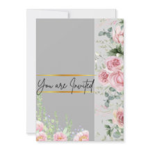 carte faire-part de mariage fleurie