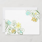 Carte Faire-part de mariage Fleurs du Jardin (Dos)