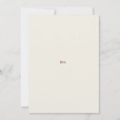 Carte Faire-part de mariage fleurs élégantes perso (Dos)