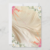 Carte Faire-part de mariage florale (Dos)