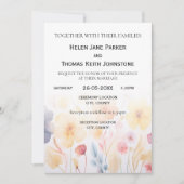 Carte Faire-part de mariage florale (Devant)