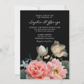 Carte Faire-part de mariage florale romantique (Devant)