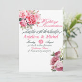 Carte faire-part de mariage, Mariage Jour Invitati (Debout devant)