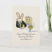 Carte Faire-part de mariage mignonne (Dos)