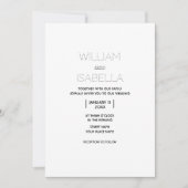 Carte Faire-part de mariage minimale simple (Devant)