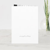 Carte faire-part de mariage noire simple et élégan (Dos)