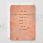 Carte Faire-part de mariage plat (Dos)