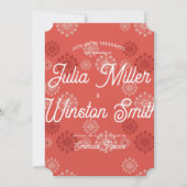 Carte Faire-part de mariage Red Fireworks (Devant)