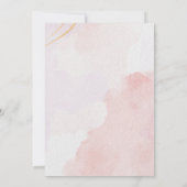 Carte Faire-part de mariage rose (Dos)