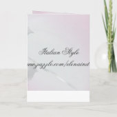 Carte Faire-part de mariage rose (Dos)