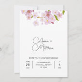 Carte Faire-part de mariage rose Cherche (Devant)