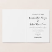 Carte Faire-part de mariage Silver Foil (Intérieur)