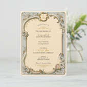 Carte Faire-part de mariage Victorian Elegance (Debout devant)