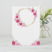 Carte faire-part de mariage vide (Debout devant)