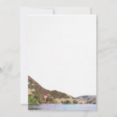 Carte Faire-part de mariage Watercolor Lake (Dos)