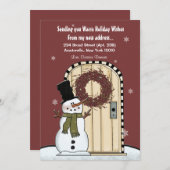 Carte Faire-part de motoneige (Devant / Derrière)