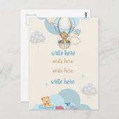 carte faire-part de naissance (Devant / Derrière)