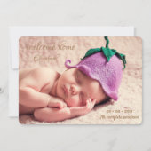 Carte faire-part de naissance (Devant)